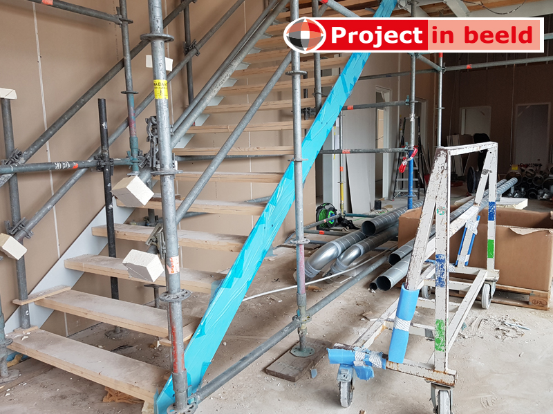 PrimaCover Glass gepoedercoate trap - bescherming tegen betonsluier