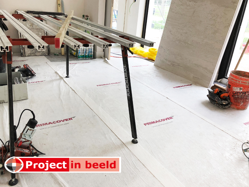 Project_in_Beeld_PrimaCover_Standard_verbouw_tafel_werkbank_vloer_afdekken_beschermen_afdekvlies