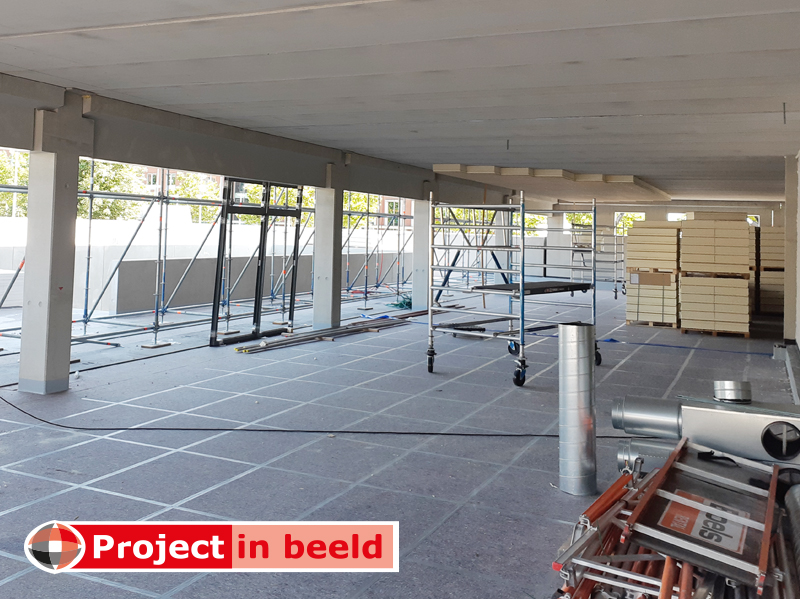 PrimaCover Defend ultrastevige viltplaten 80x120cm zichtbetonvloer beschermen afdekken afdekmateriaal afbouw isolatie montage installatie steiger materieel bouwmaterialen